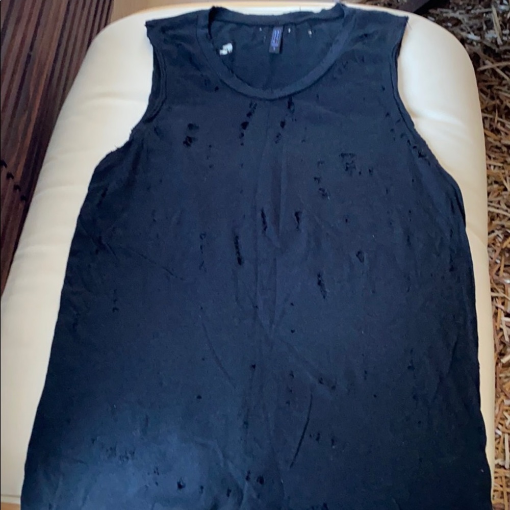 Women’s black tank top